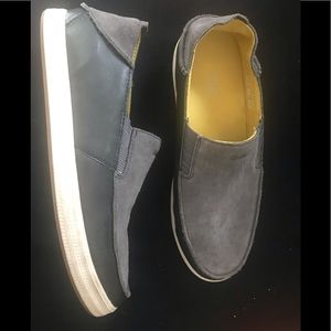 Grey Olukai boat loafers